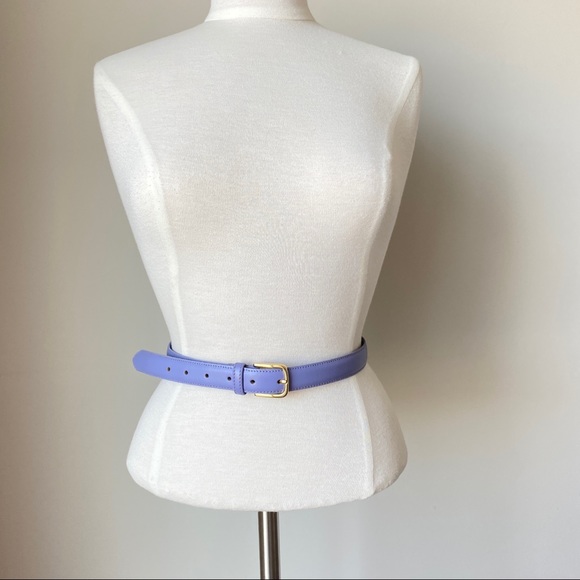 American Apparel Lilac Purple Leather Belt XS